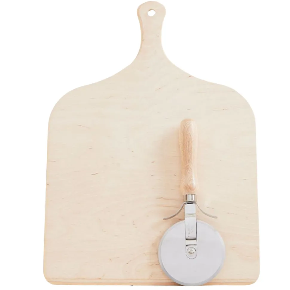 Italian Pizza Making Set with Peel & Slicer