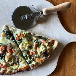 Italian Pizza Making Set with Peel & Slicer