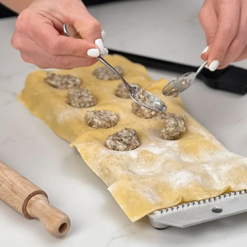 Italian Ravioli Mold with Roller