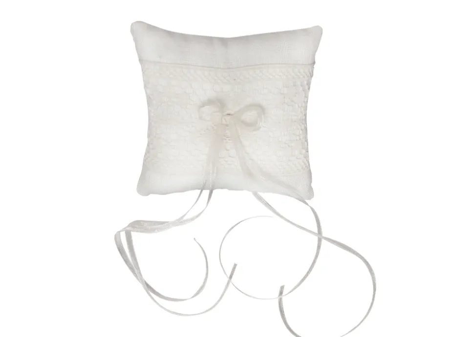 Ivory Lace Ring Pillow