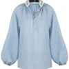 Ivy Blouse in Blue & White
