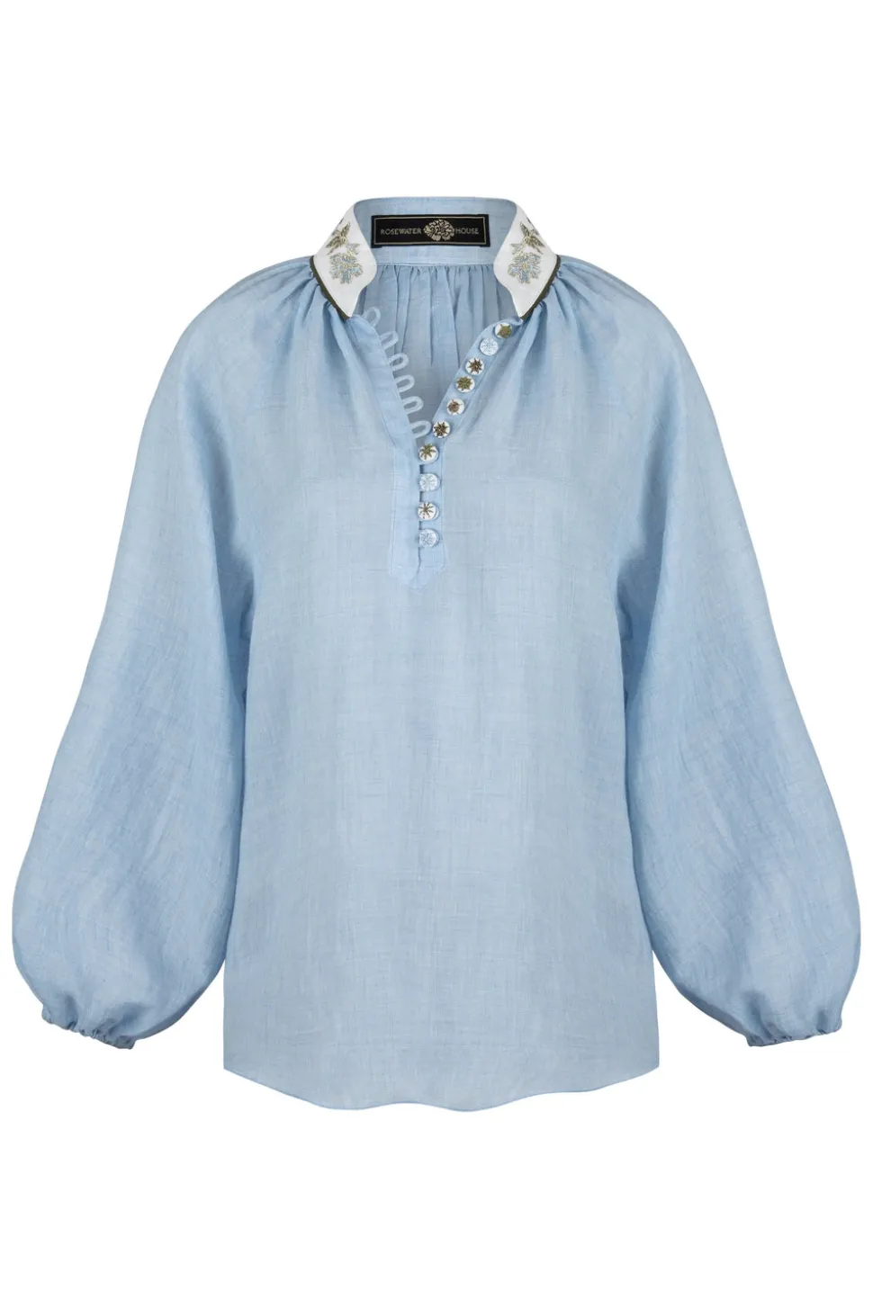 Ivy Blouse in Blue & White