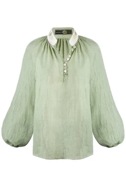 Ivy Blouse in Light Green