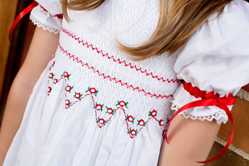 Ivy Red Smocked Dress