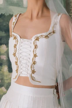 Ivy Sermeh Bustier in Off-White