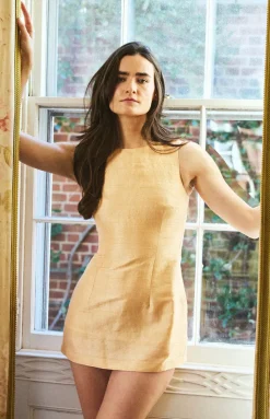 Jackie Dress in Pêche Pale