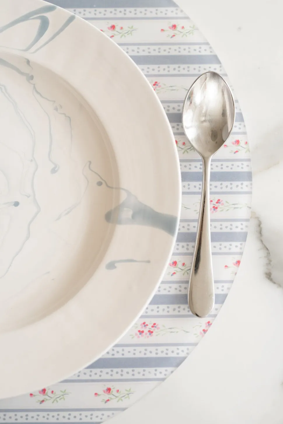 James Vintage Floral Stripe Placemat