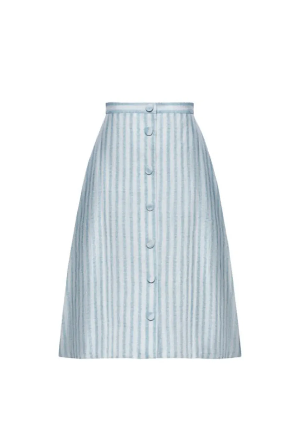 Jana Ikat Striped Tea-Length Skirt