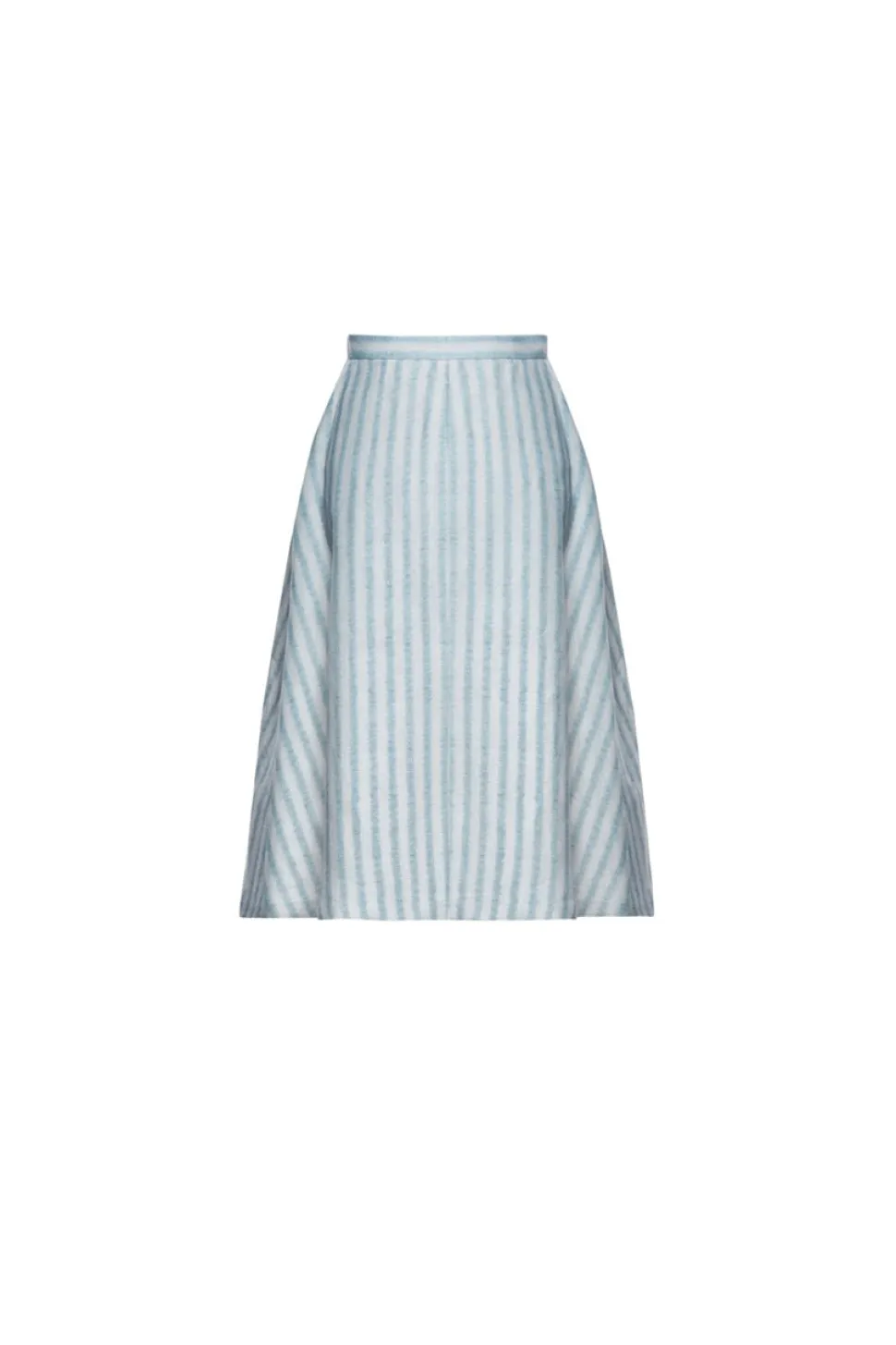 Jana Ikat Striped Tea-Length Skirt