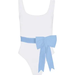 Jane in Blue with Blue Bow