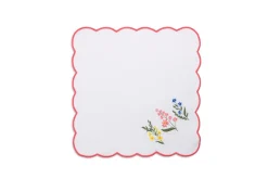 Jardin Placemat and Napkin Set in White