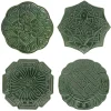 Jardins Du Monde Dessert/Salad Plate Assorted, Set of 4 in Basil