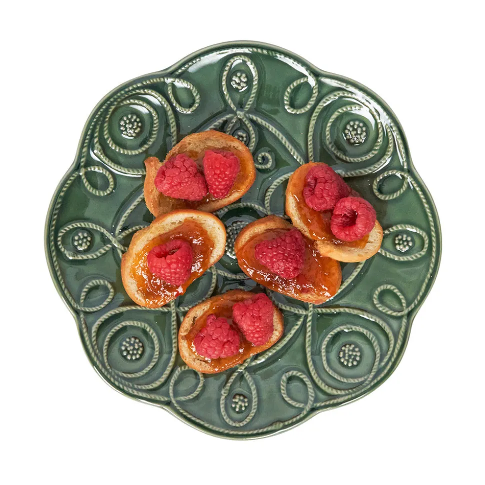 Jardins Du Monde Dessert/Salad Plate Assorted, Set of 4 in Basil