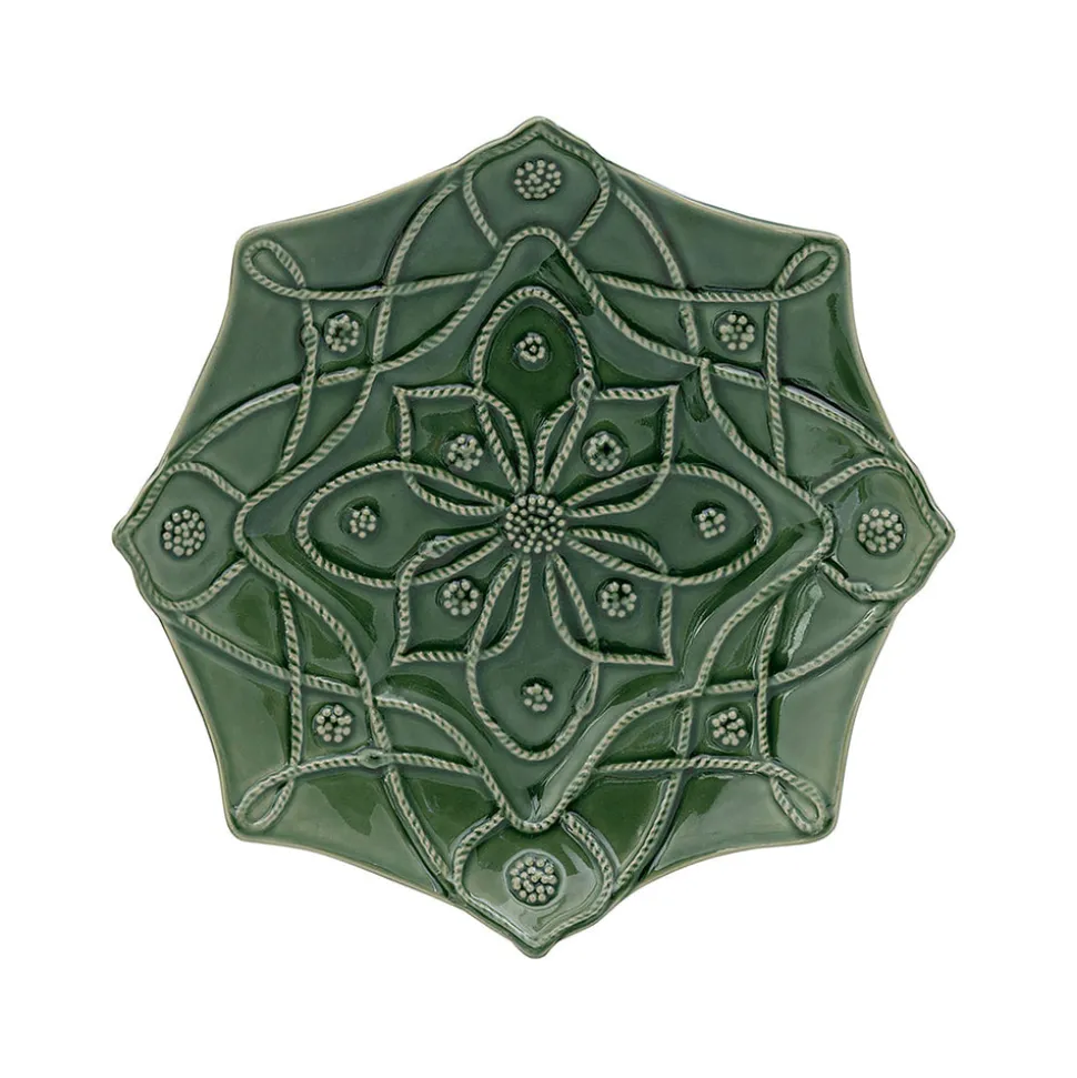 Jardins Du Monde Dessert/Salad Plate Assorted, Set of 4 in Basil