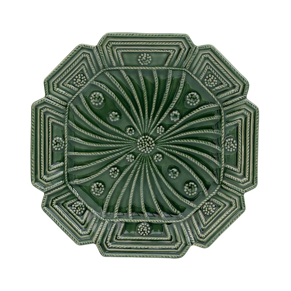 Jardins Du Monde Dessert/Salad Plate Assorted, Set of 4 in Basil