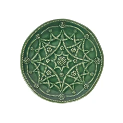 Jardins Du Monde Side/Cocktail Plate Assorted, Set of 4 in Basil