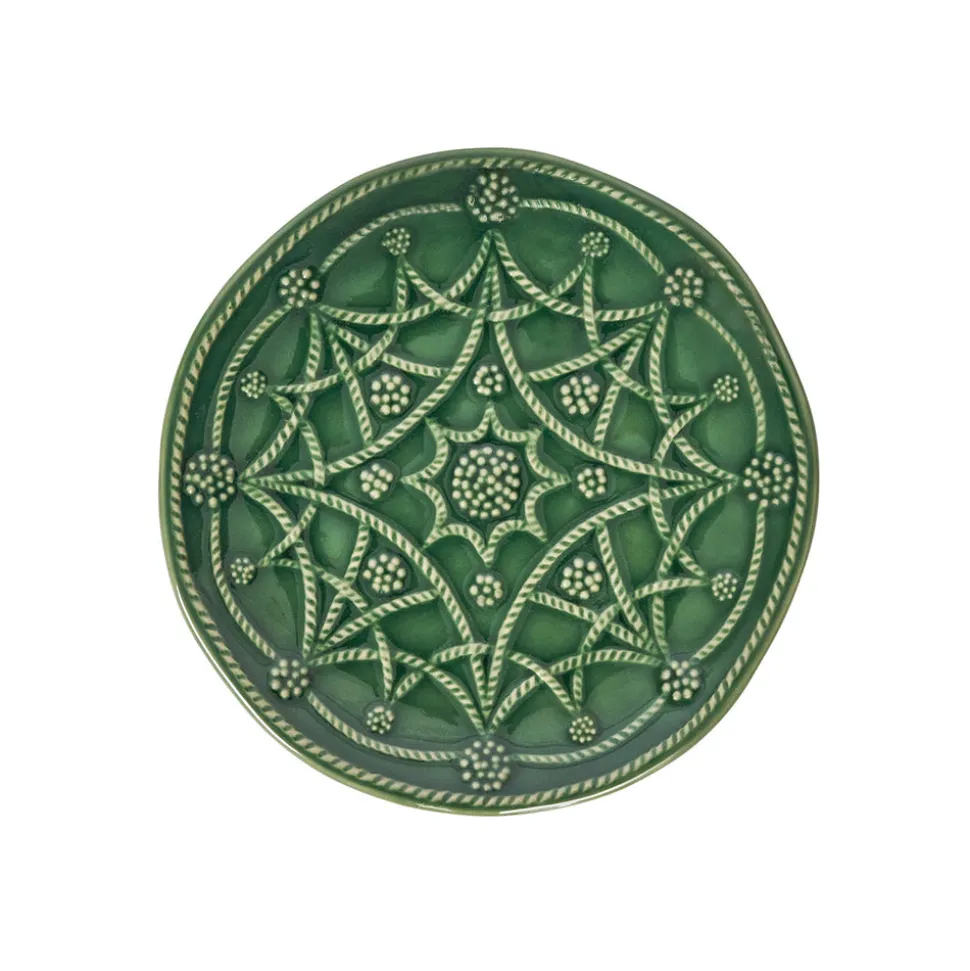 Jardins Du Monde Side/Cocktail Plate Assorted, Set of 4 in Basil