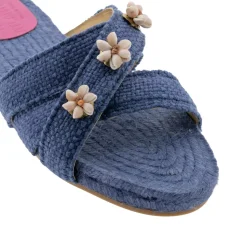 Jeans Blue Shella Espadrilles in Dark Blue