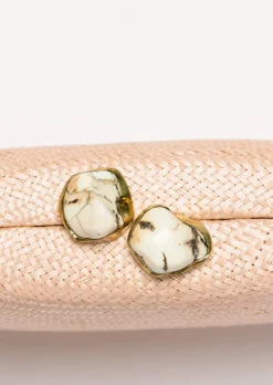 Jen Clutch with White Stone