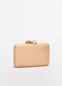 Jen Clutch with White Stone