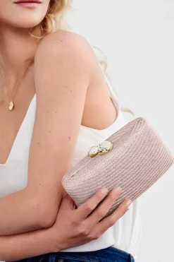 Jen Clutch with White Stone