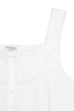 Jennifer White Cotton Nightgown
