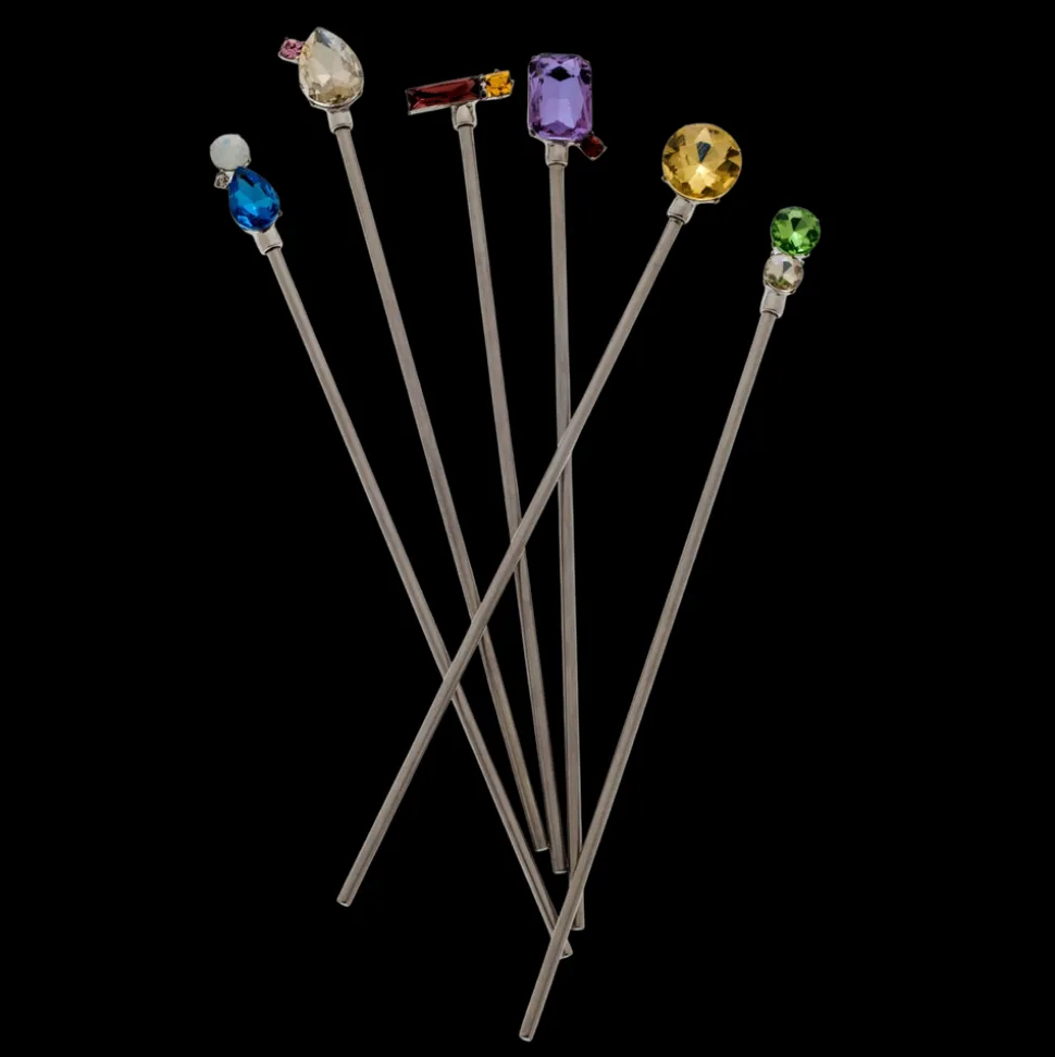 Jeweled Swizzle Sticks