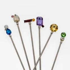 Jeweled Swizzle Sticks