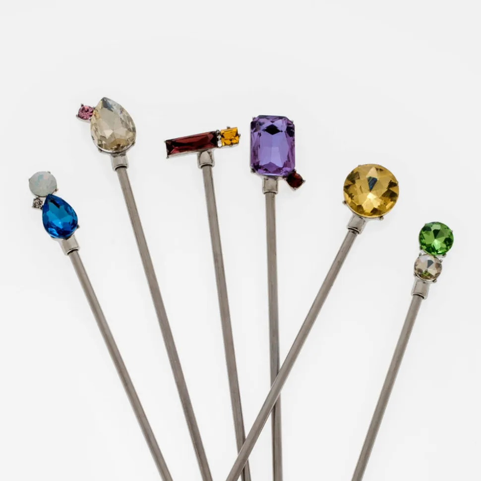 Jeweled Swizzle Sticks