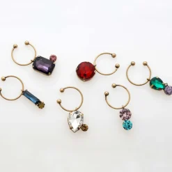 Jeweled Wine Charms