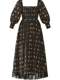 Jocelyn Dress in Florence Black Floral