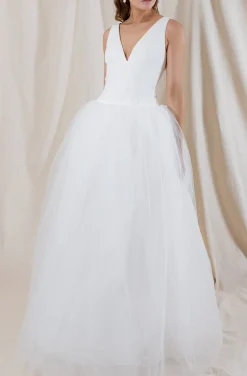 Jones Gown with Tulle Skirt
