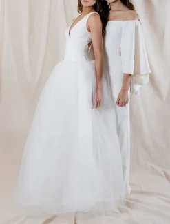 Jones Gown with Tulle Skirt