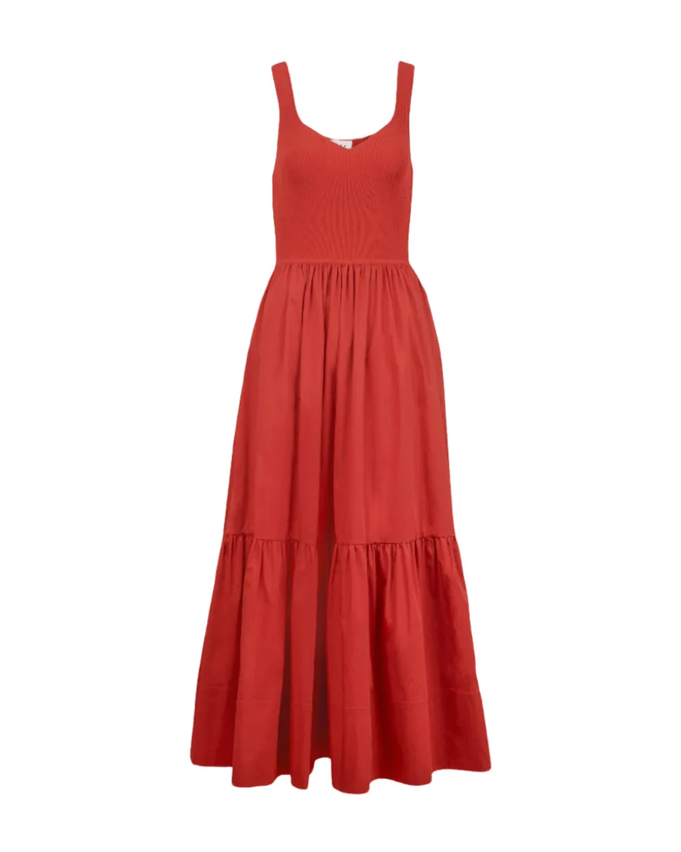 Josephina Dress in Brick