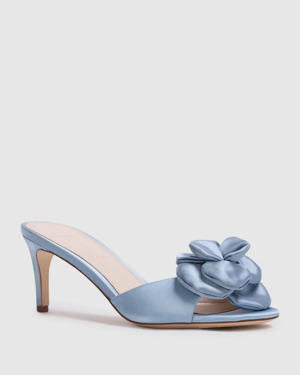 Josey 65 in Blue Fog Satin