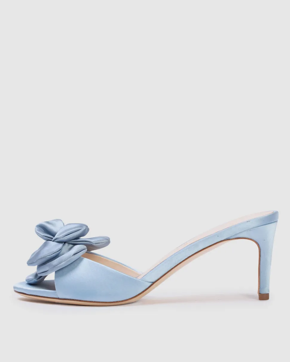 Josey 65 in Blue Fog Satin