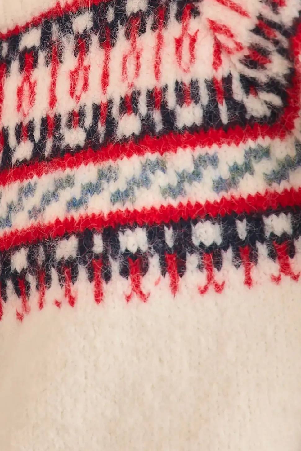 Josie Sweater in Cream Fairsle