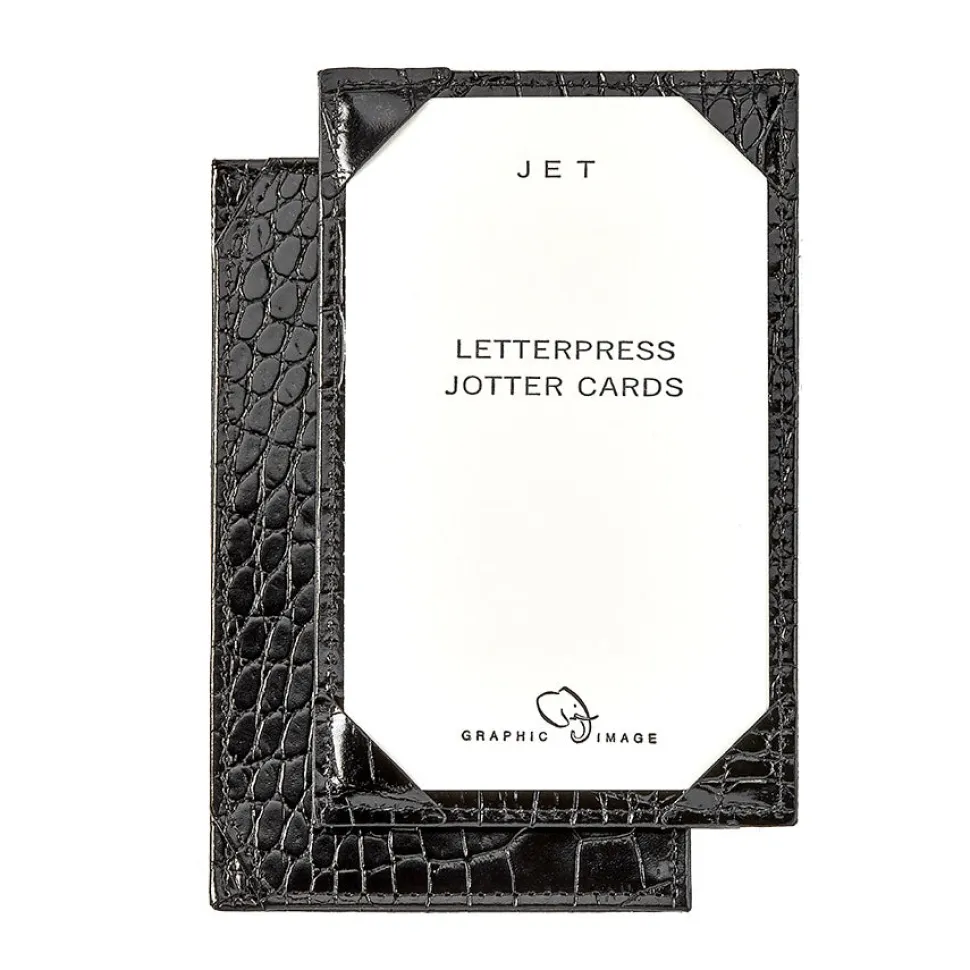 Jotter in Crocodile Embossed Leather