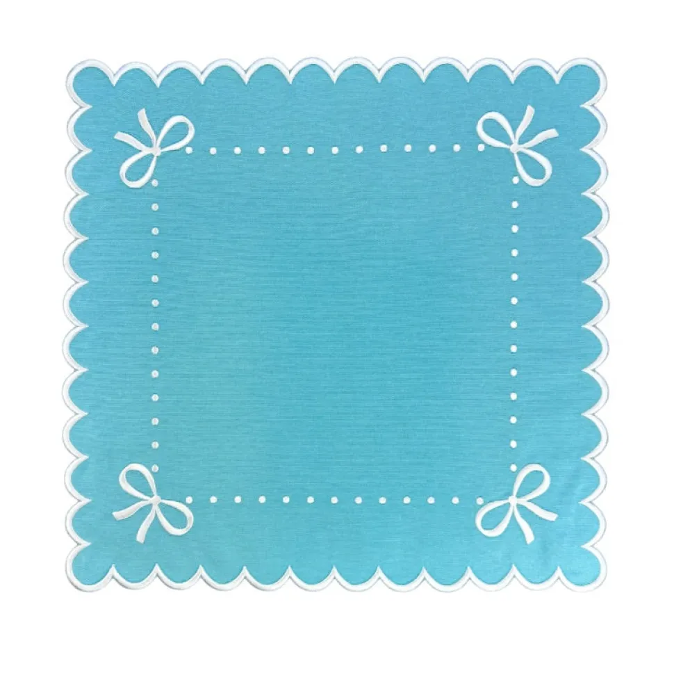 Juliet Bows Napkin - Robin Egg Blue, Set of 4