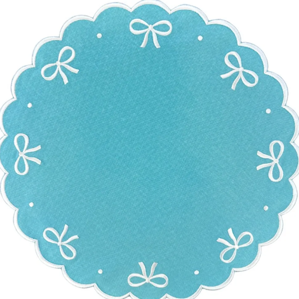 Juliet Bows Placemat - Robin Egg Blue, Set of 4