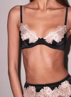 Juliet Lace Demi Bra in Black