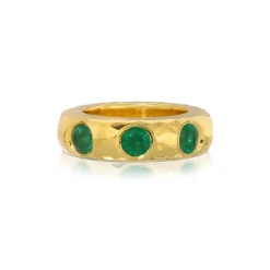 Jumbo Emerald Liberty Ring