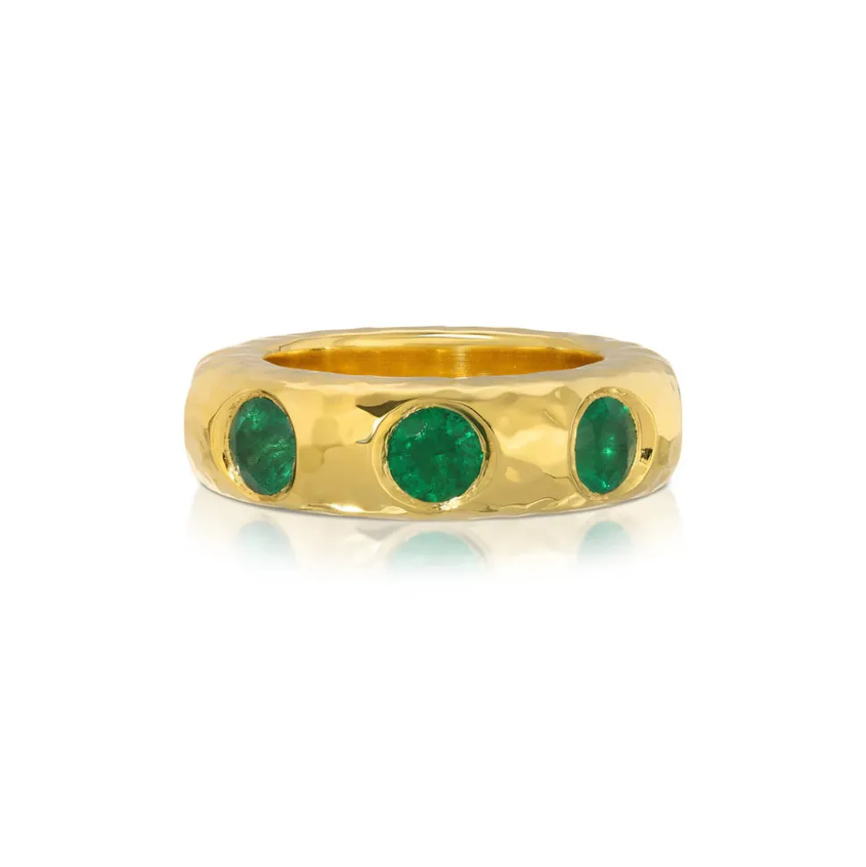 Jumbo Emerald Liberty Ring