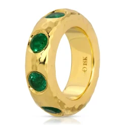 Jumbo Emerald Liberty Ring