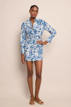 Juni Shirt Dress in Berries Egret