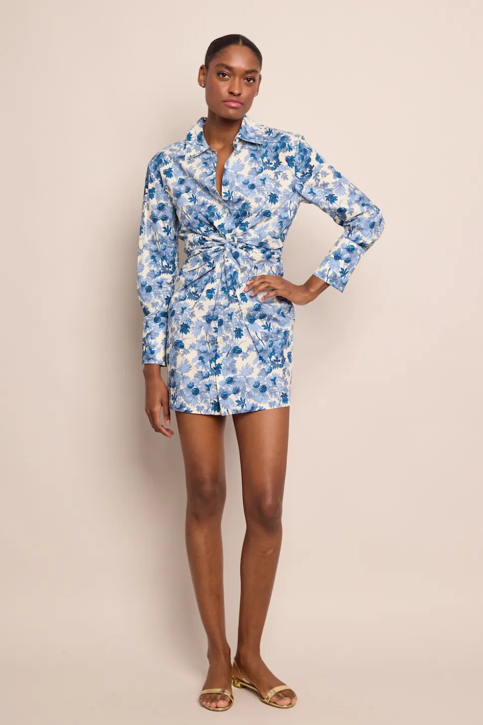 Juni Shirt Dress in Berries Egret