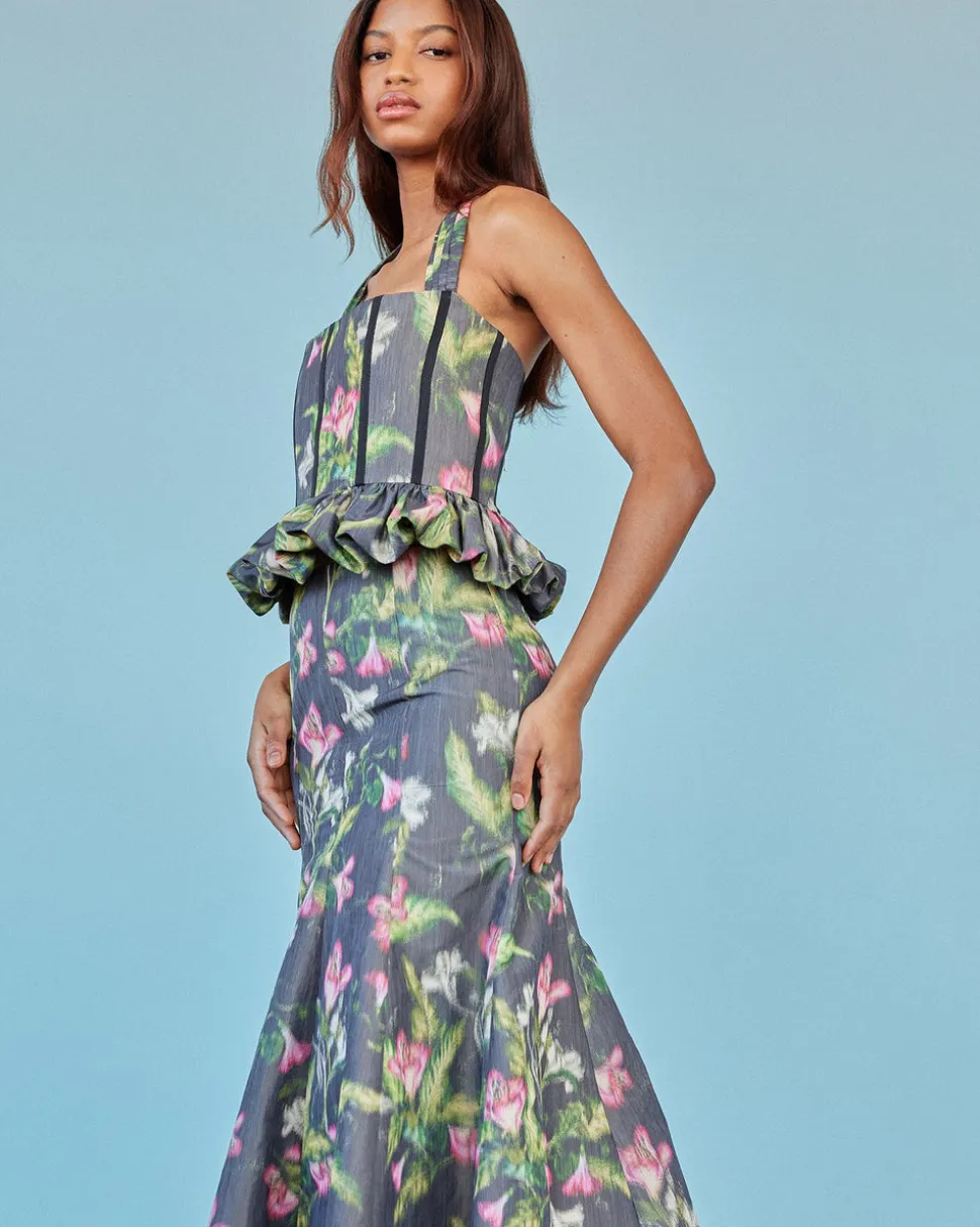 Juniper Ball Skirt in Pink Lily Taffeta