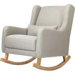 Kai Rocker in Eco-Performance Fabric | Water Repellent & Stain Resistant in Performance Grey Eco-Twill with Light Legs