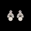 Kaide Earrings in Crystal Pearl