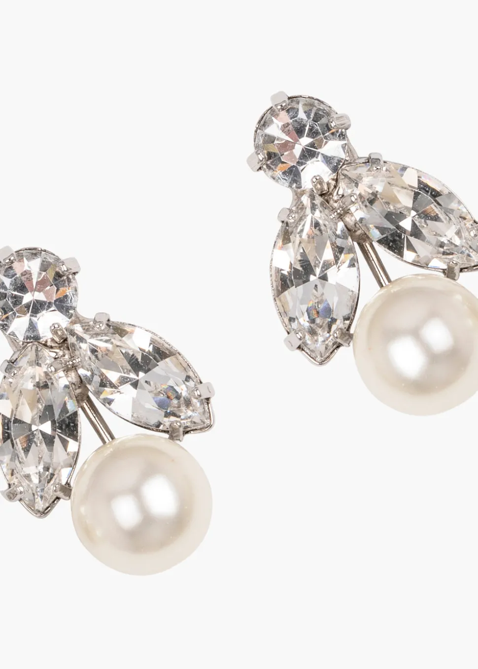 Kaide Earrings in Crystal Pearl